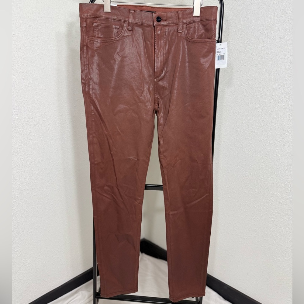 Joe's Jeans The Charlie Cinnamon Faux Leather Pants NWT